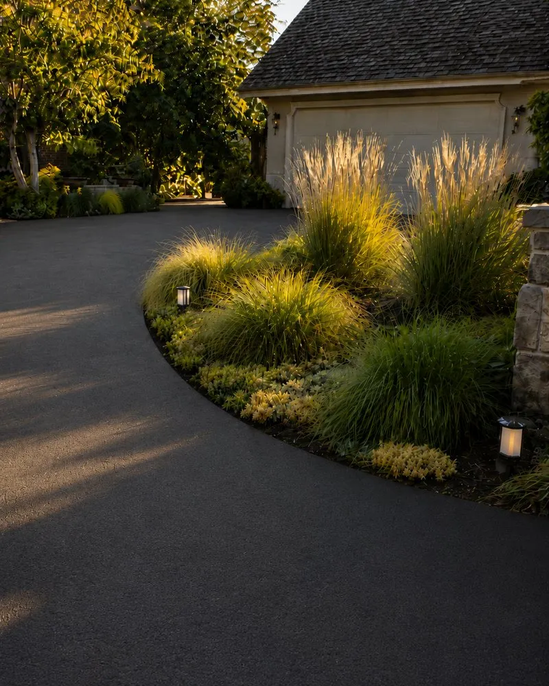 Asphalt driveway finish, visualization