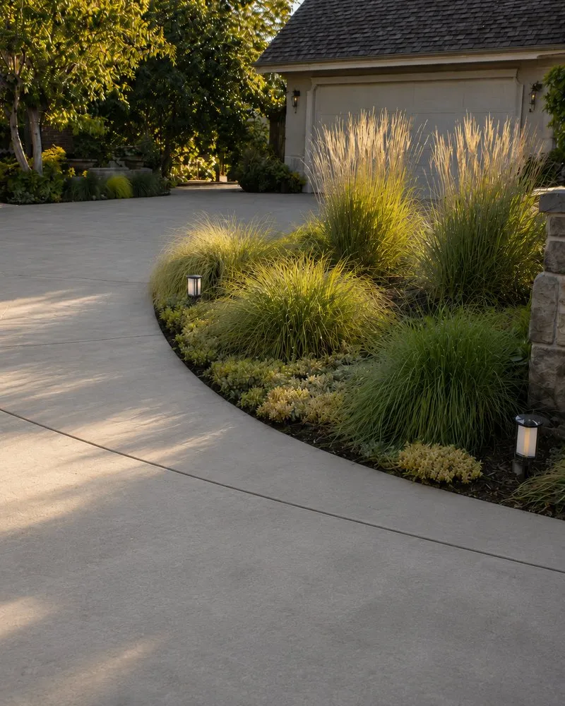 Concrete driveway finish, visualization