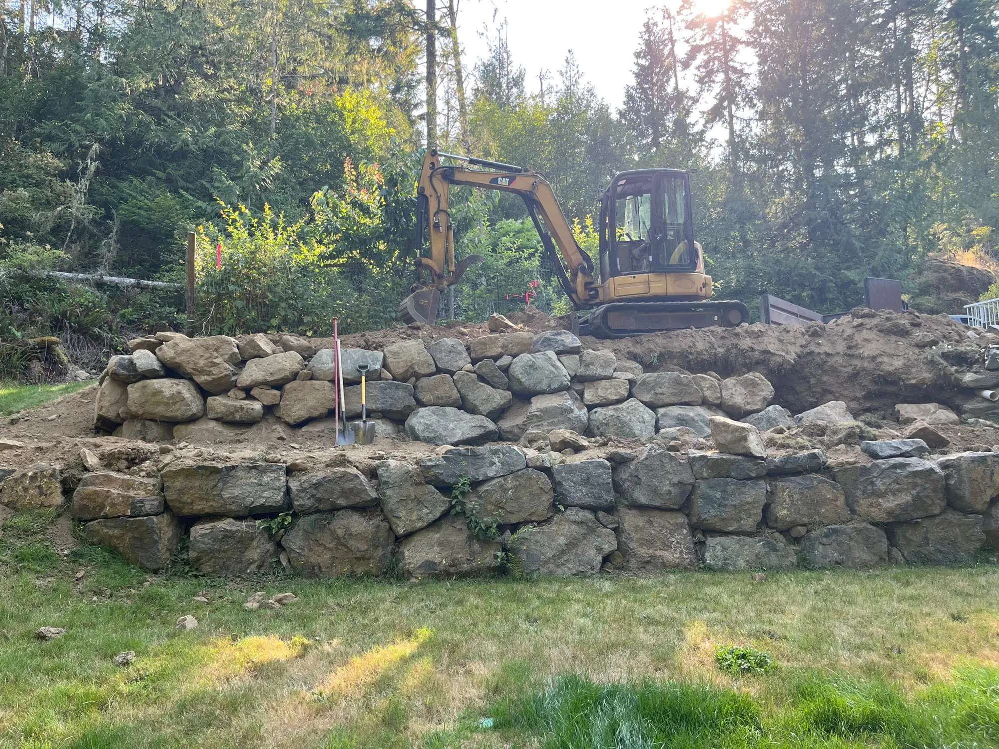 Rock wall tiered, Retaining Walls, Greater Victoria, BC