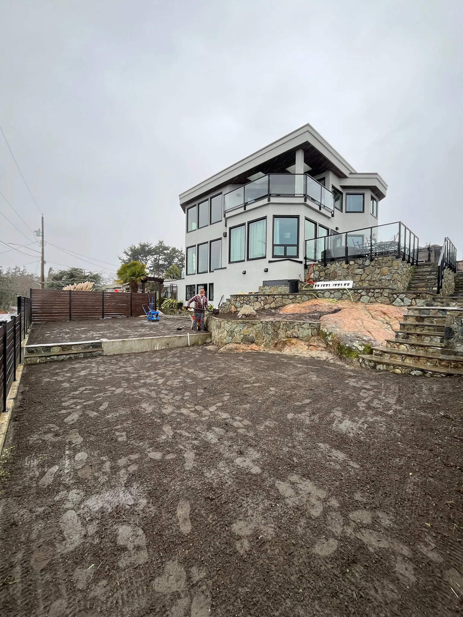 Turf before, Landscaping & Hardscaping, Greater Victoria, BC